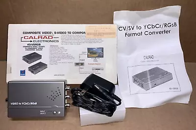 Calrad Composite Video/s-video To Component Video Converter/scaler 40-vsrgb • $75