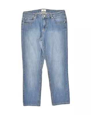 CERRUTI 1881 Womens Straight Jeans W31 L25  Blue Cotton KQ09 • £19.41