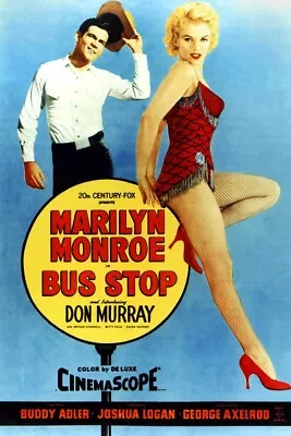 Don Murray And Marilyn Monroe In Bus Stop Movie Poster Artwork 24x36 Inch Poster • $29.99