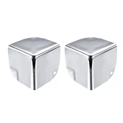 Metal Box Corner Protectors Box Edge Guard Protector 50x50x50mm Silver Tone 2pcs • $8.78