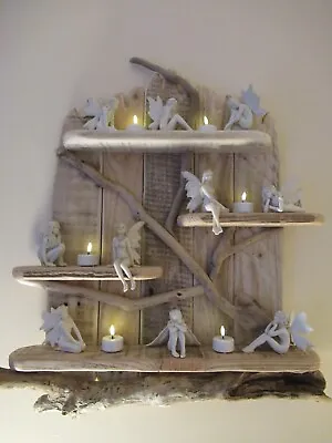 Fairy Tree Unique Driftwood Shelves Solid Rustic Shabby Chic Nautical • £69.99