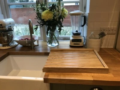 £79.50 • Buy Solid Oak Draining Board For A /belfast /butler Sink Drainer