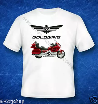 Red Honda Gold Wing 1800 Gl 2008 Classic Vintage Biker Enthusiast T Shirt • £14.75