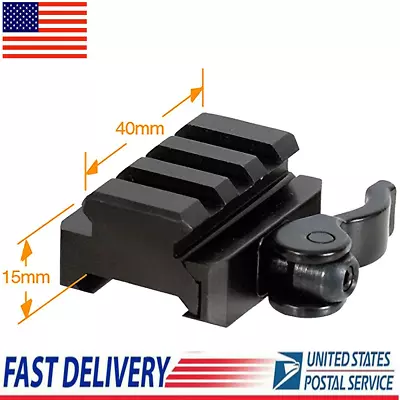 3-Slot Quick Release Detach QR QD 1/2  Mini Riser Block Mount For Picatinny Rail • $8.59