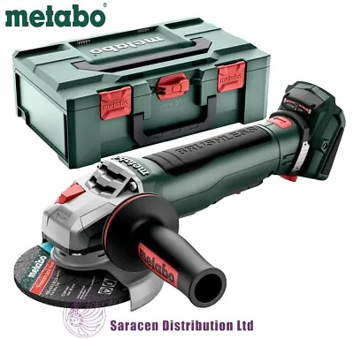 METABO CORDLESS ANGLE GRINDER WPB 18 LT BL 11-125 QUICK 18v BODY ONLY- 613059840 • £204.95