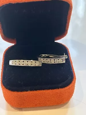 Diamond 18kt Hoop Earrings  • £595