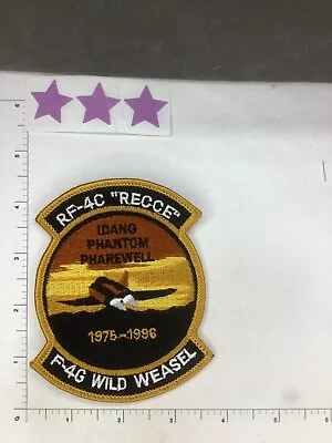 Vintage Usaf Rf-4c “reece” F-4g Wild Weasel Idaho Ang Squadron Patch • $9.99