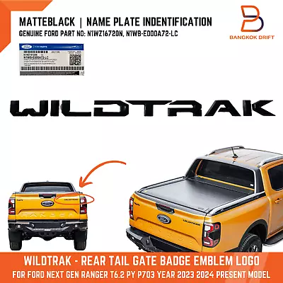 Wildtrak Name Plate Rear Tailgate Badge Emblem Logo For Ford Next Gen Ranger Py • $99