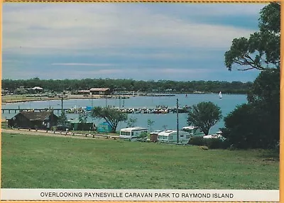 Overlooking Caravan Park Paynesville To Raymond Island Victoria Rose Postcard • $5.76