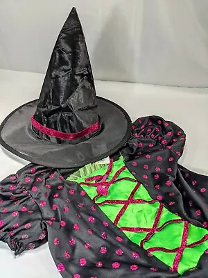 Child Green Witch Halloween Costume Size Large • $12