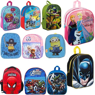 Official Boys Kids Childrens Marvel Disney Rucksack Backpack School Shoulder Bag • £7.49