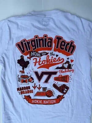 Champion Virgina Tech Hokies T-Shirt Mens Large White Size M • $17.78