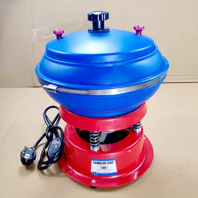 10  Vibratory Tumbler Polisher Vibrating Tumbler Polishing Machine 110-220V • $252.99