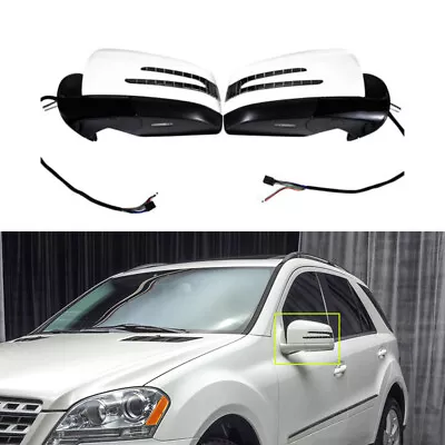 White 1 Pair Side Door Mirror For Mercedes Benz M GL Class ML63 ML350 2005-2011 • $235.88