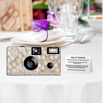 5 Pearls Single Use Disposable Cameras-wedding Camera/anniversary (F55000) • $83.45