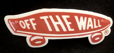 Vans Off The Wall Sticker “vintage Skateboard” 5  Inch Wide & Glossy! • $3