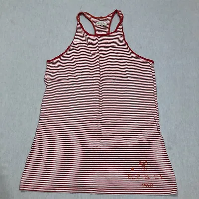 Martin + Osa Women Size Small Red Striped Basic Tank 100% Cotton K2 • $8