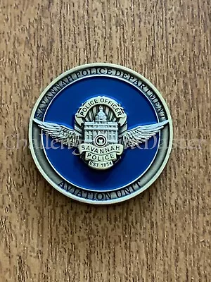 E83 Savannah Police Department Aviation Unit Georgia State Challenge Coin • $26.99