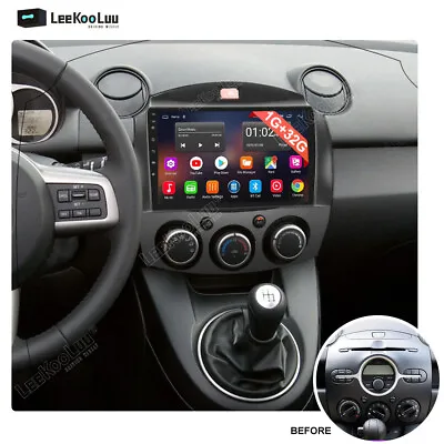 32GB Android 13.0 Car Stereo Radio For Mazda 2 2007-2014 GPS Navi WIFI FM RDS • $92.99