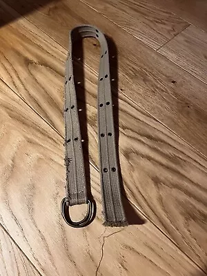 £0.99 • Buy Fashion Men Women Canvas D Ring Belt 90’s Belt, Y2K Belt, Grunge Belt