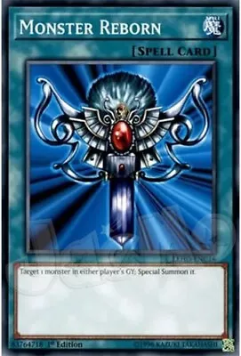 Yugioh - Monster Reborn - 1st Edition NM - Plus Free Holographic Card • $2.75