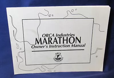 Vintage Scuba Orca Industries MARATHON Dive Computer Original Owners Manual • $10