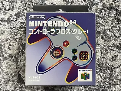 NEW Unused Gray Nintendo 64 N64 Controller Japanese Complete In Box CIB • $249.99