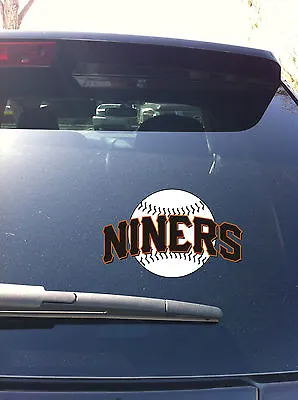 01-02 San Francisco 49ers Giants Style Car Window Vinyl Sticker Decal SF • $6