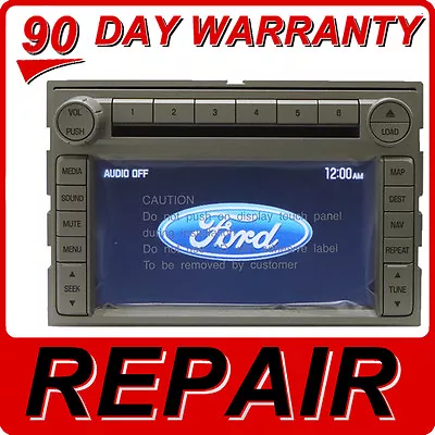 FORD LINCOLN MERCURY Navigation GPS Radio 6 CD Changer REPAIR ONLY Fix Service • $224.10