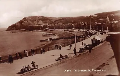 Aberystwyth - Promenade - Posted 1937 ~ An Old Real Photo Postcard #2335212 • £2.60