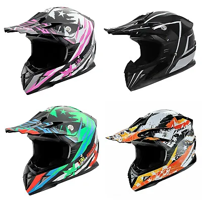 Kids Motocross Helmet Youth Child Bmx Dirt Bike Peewee Trail Bike Atv Quad Mx • $69.25