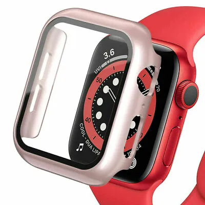 £2.99 • Buy Tempered Glass Case Screen Protector For Apple Watch Series 6 5 4 3 2 1 SE