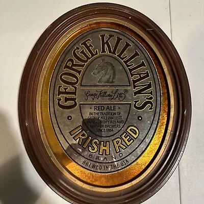 Vintage 1981 Coors George Killians Irish Red Bar Mirror Sign. • $24.54