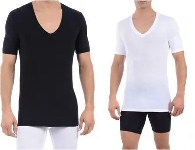 Tommy John Men's Shirt Second Skin Basic Tee Deep V-Neck T-Shirt Undershirt Tees • $24.99