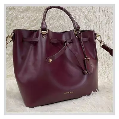 Michael Kors Shoulder Bag Handbag Bordeaux Leather • $110.31