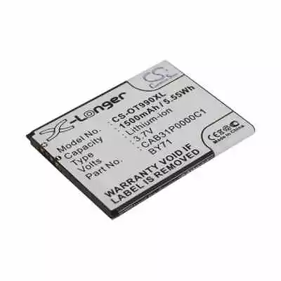 Battery For ALCATEL One Touch Pop C1 ALCATEL One Touch POP C3 1500mAh • $44.15