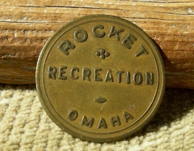 $12.49 • Buy Old OMAHA NEBRASKA NE (DOUGLAS CO)  ROCKET  (BAR & BILLIARD HALL) 25c VA TOKEN