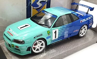 Solido 1/18 Scale Diecast S1804304 - Nissan Skyline R34 GTR JGTC 2001 Falken #1 • £69.99