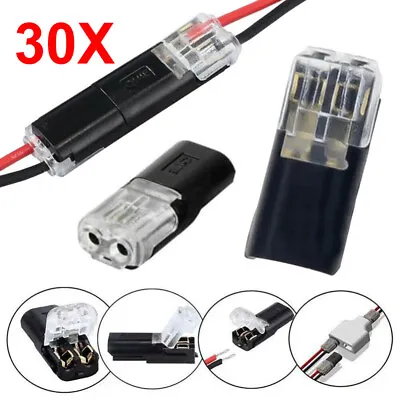 30pcs 2 Pin Way Plug Car Waterproof Electrical Connector Wire Cable Automotive • $12.91