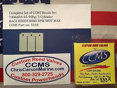 CCMS Yamaha Racing Outboard Reed Reeds 65-90hp 3 Cylinder PN333R • $55