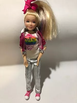 Singing Barbie Doll JoJo Siwa Blonde Hair Pink Purple Blue Streaks Vgc • $19.98