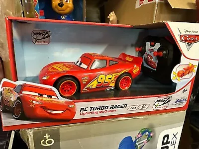 Official Disney Cars RC Turbo Racer Lightning McQueen Kids Remote Control Car • £14.99