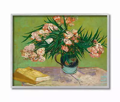 Industries Reading Table Pink Green Van Gogh Classical Painting Framed Wall Art • $29.18