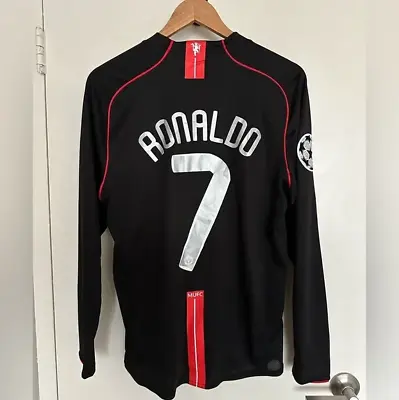 Manchester United 2008 Champions League Retro Cristiano Ronaldo Jersey Size XL • $74