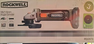 Quality ROCKWELL GOLD 115MM 18V CORDLESS Angle Grinder SKIN Power Tool  • $69.95