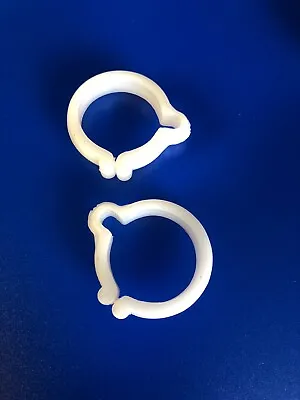 Vista Single Cable Clamp Pair Plastic 25.4 Vintage 1  1 1/8  Murray Huffy Sears • $9.99