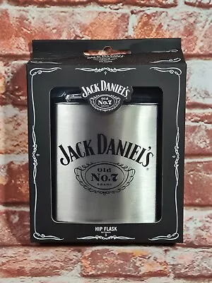 $29.95 • Buy BNIB Genuine Jack Daniels Merchandise Boxed Stainless Steel Hip Flask 6oz
