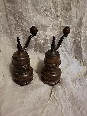 Made In Germany Zassenhaus 6” Wood Pepper Mill Grinders... Set Of 2! • $70