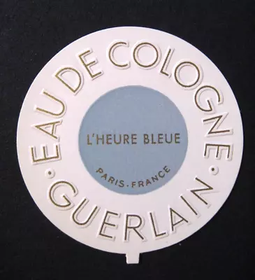 Round Label Perfume Guerlain Paris Eau De Cologne L'heure Bleue • $41.56