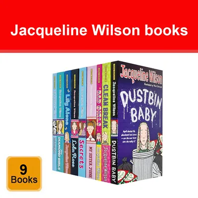 £18.33 • Buy Jacqueline Wilson 9 Books Collection Set Bad Girls, Clean Break, Dustbin Baby
